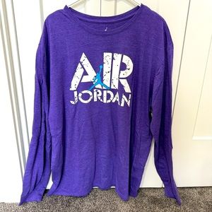 Jordan Purple Long Sleeve Tee Size XXL